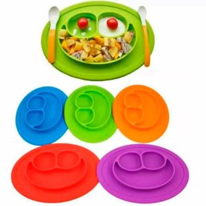 PLATO DE SILICONA CON BASE ANTIDESLIZANTE