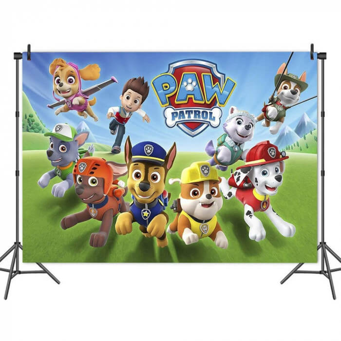 Fondo De Cumpleaños Patrulla Canina